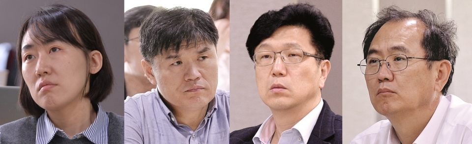 이현아 연암대학교 교수, 임창주 서영대학교 교무처장, 이순구 한양여자대학교 기획조정처장, 이계철 군장대학교 부총장