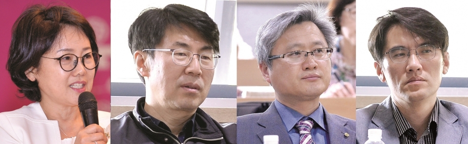 왼쪽부터 최미순 세한대 창의융합교육혁신원장, 김영흡 동양미래대학교 기획처장, 이정원 여주대학교 입학지원처장, 김영근 대구보건대학교 기획혁신처장